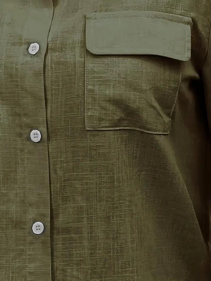 Athena | Puuvillainen pikkutakki rintataskuilla