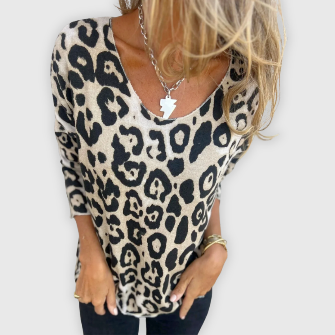 Viidakko | Leopardikuosinen villapaidasta