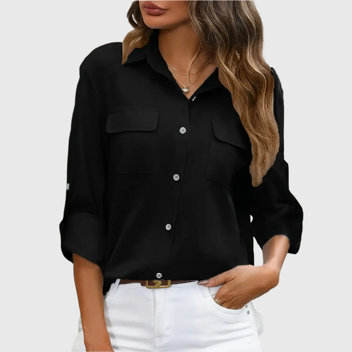 Athena | Puuvillainen pikkutakki rintataskuilla