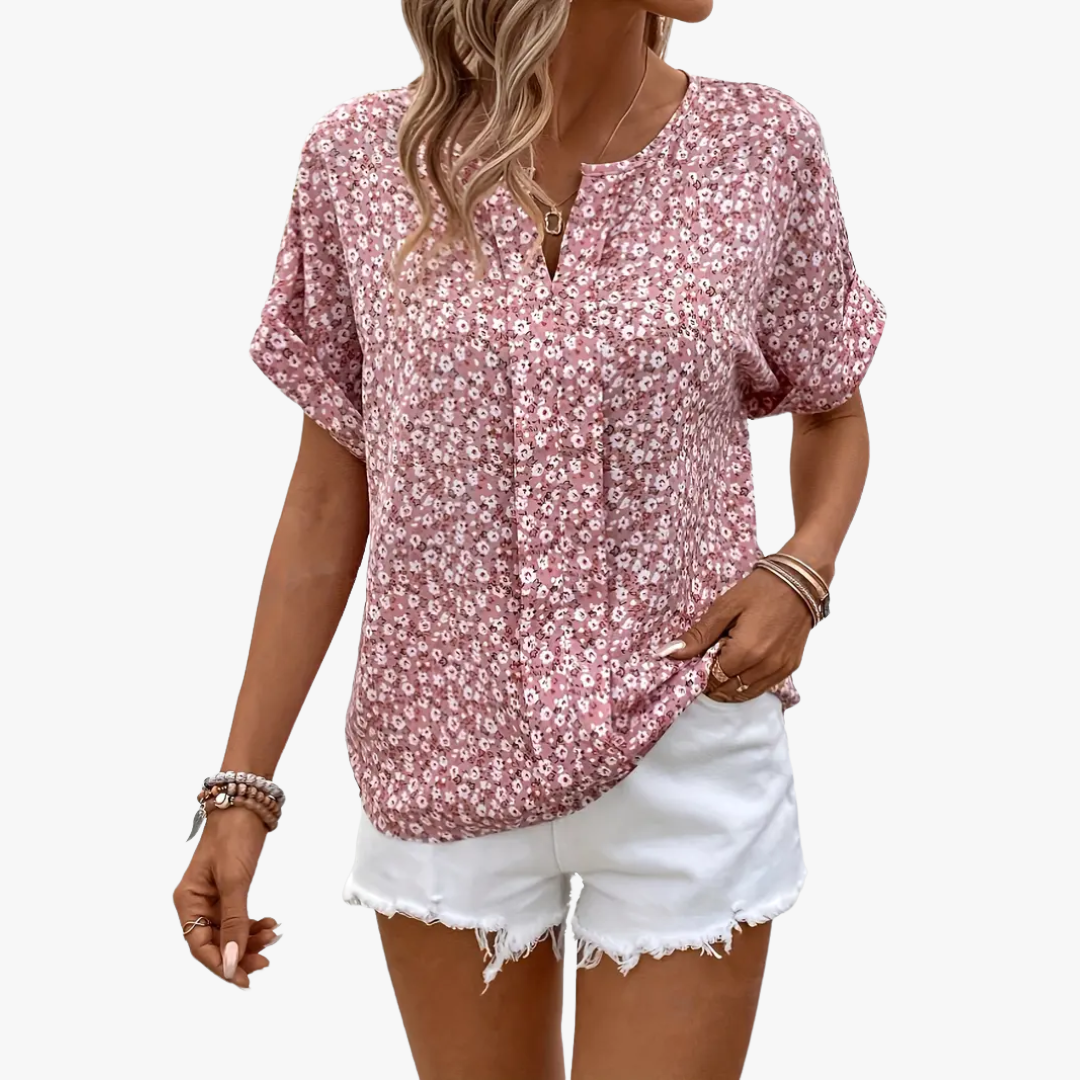 Lena | Vintage-pusero kukkakuviolla