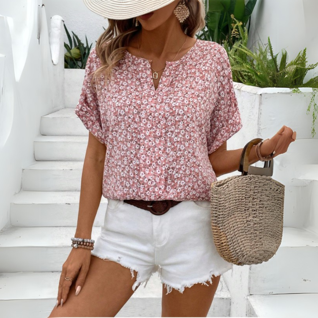 Lena | Vintage-pusero kukkakuviolla