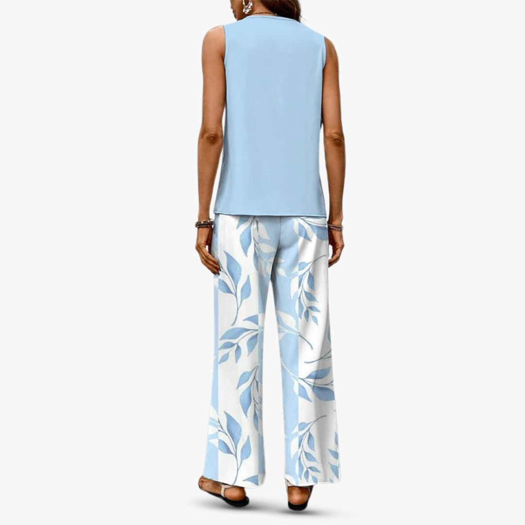 Lina | Premium kaksiosainen setti olkaimeton paita jo housut