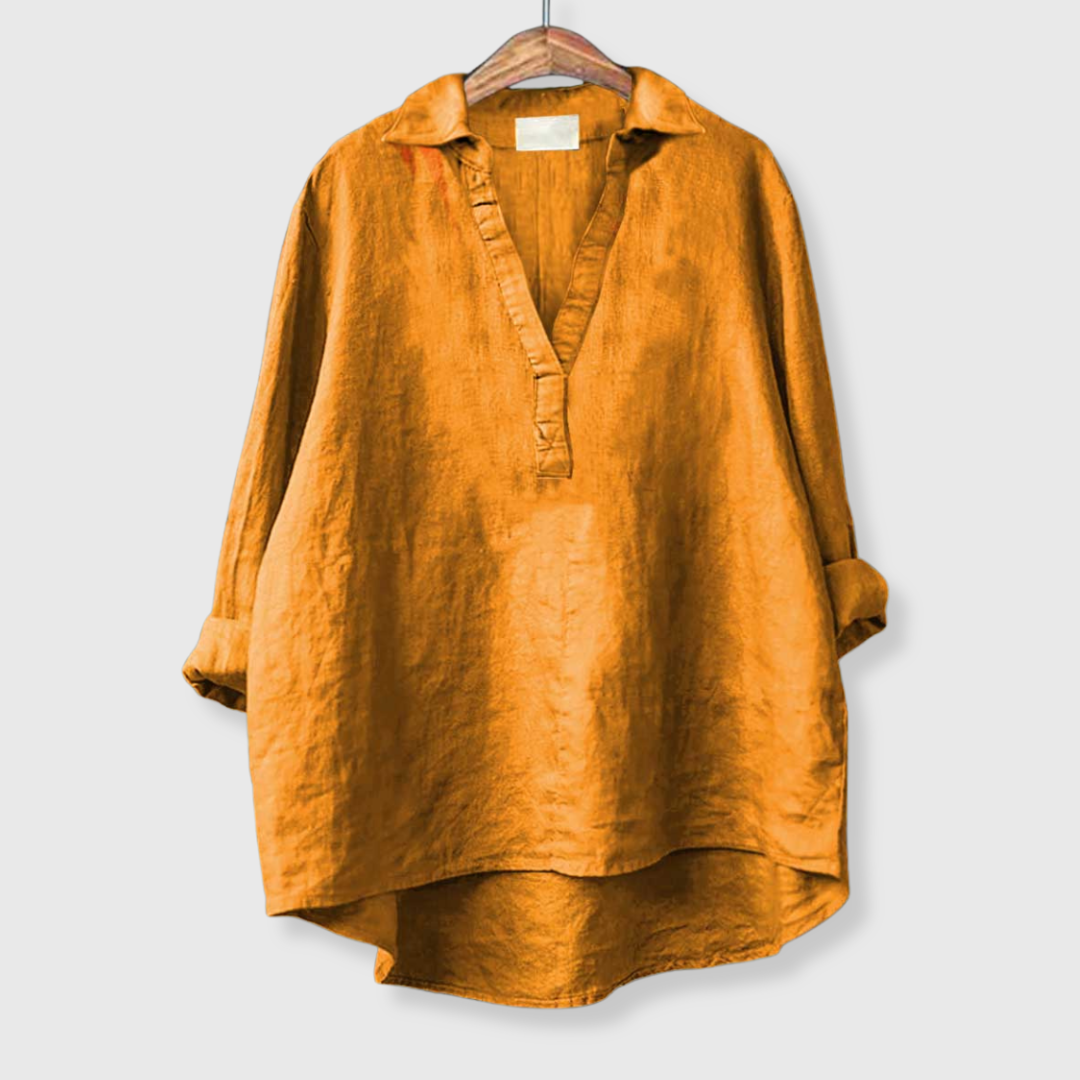 Andrea | Kevyt pellavavapaita