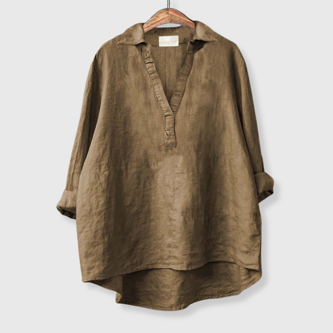 Andrea | Kevyt pellavavapaita