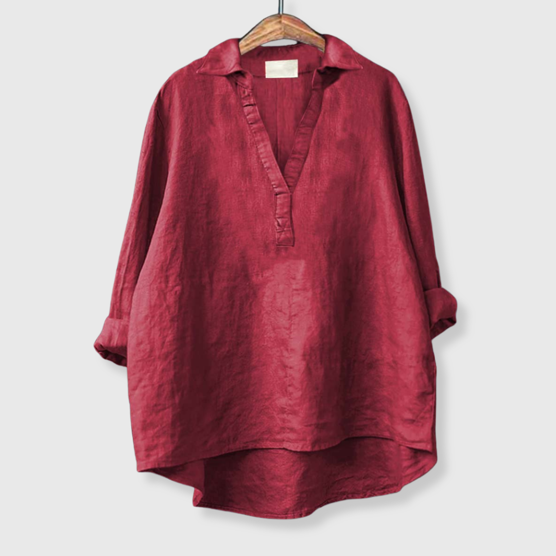 Andrea | Kevyt pellavavapaita