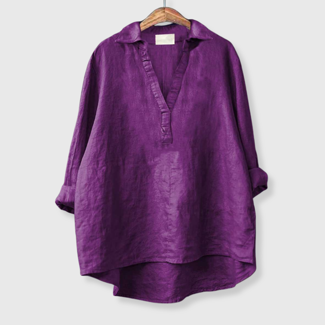 Andrea | Kevyt pellavavapaita