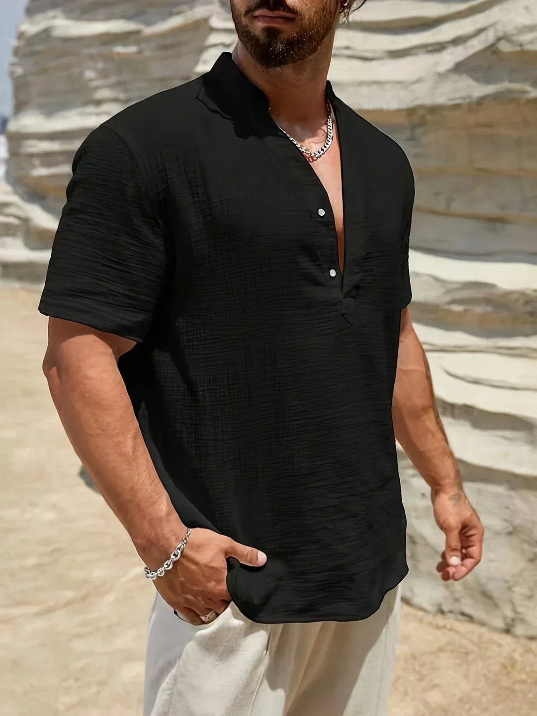 Savrani™ | Tyylikäs kesäinen paita jossa korkeakaulus