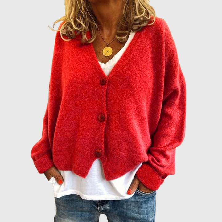 Shannon | Lukossa leikattu nyörilinen neulepaita