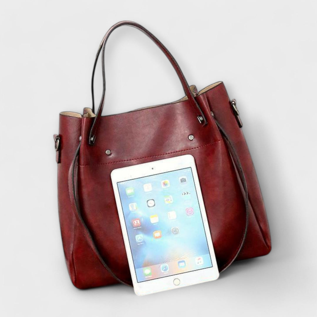 Leora. - 4-osainen vintage-laukkujen setti