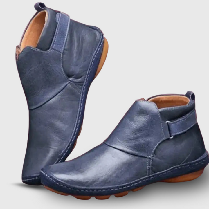 Nadina | Vesitiiviit nilkkapolviset kengät sivusaumellisella nauhoituksella 