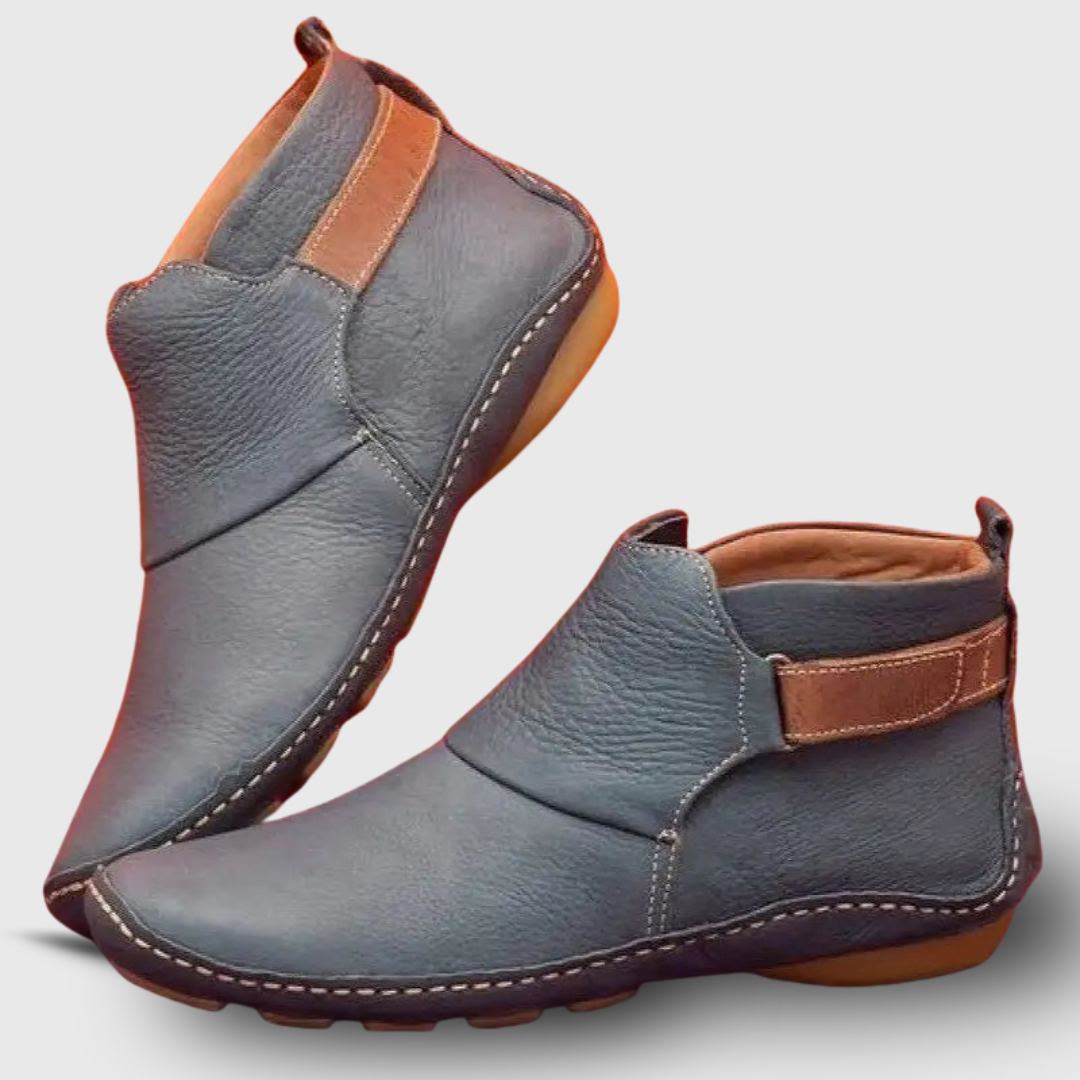 Nadina | Vesitiiviit nilkkapolviset kengät sivusaumellisella nauhoituksella 