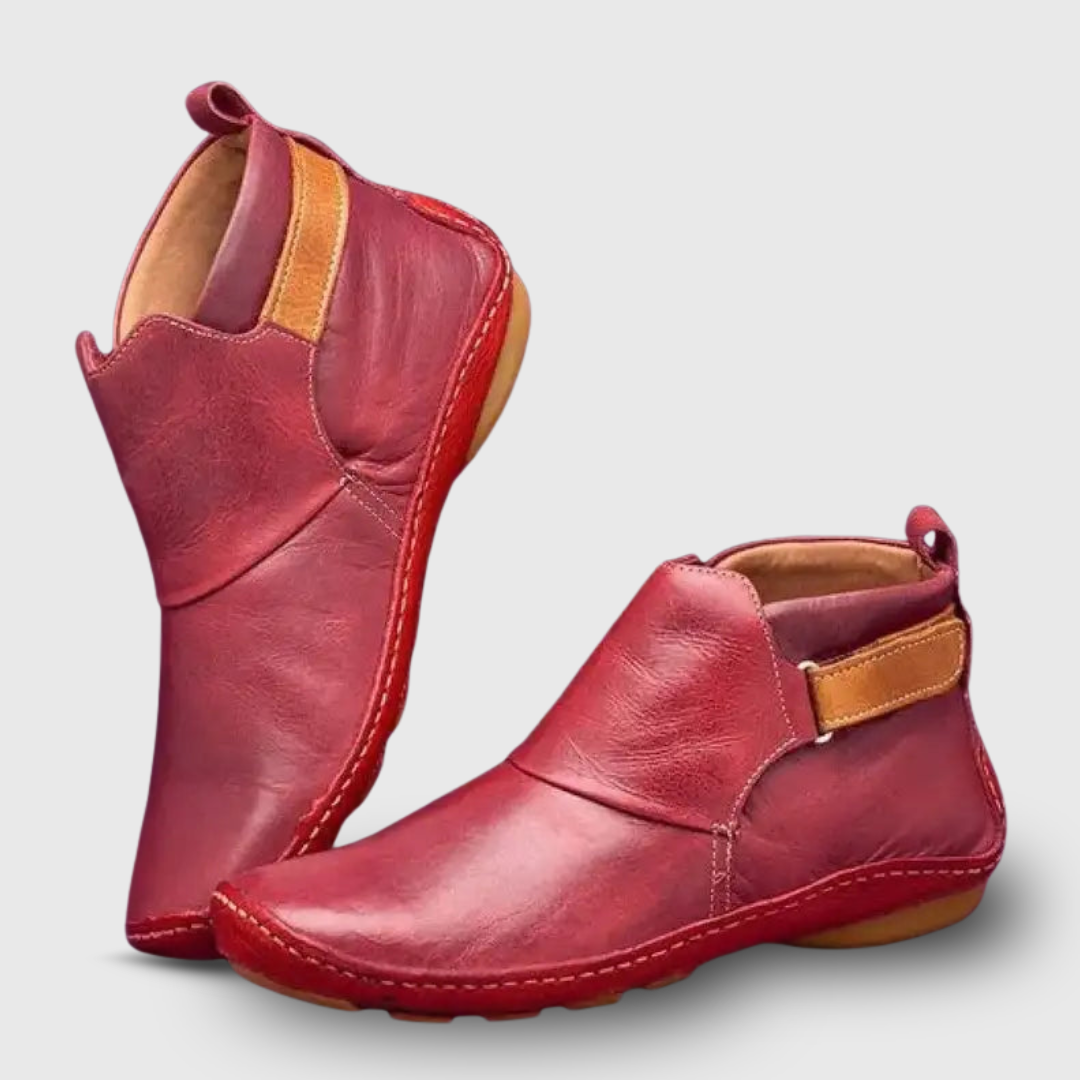 Nadina | Vesitiiviit nilkkapolviset kengät sivusaumellisella nauhoituksella 