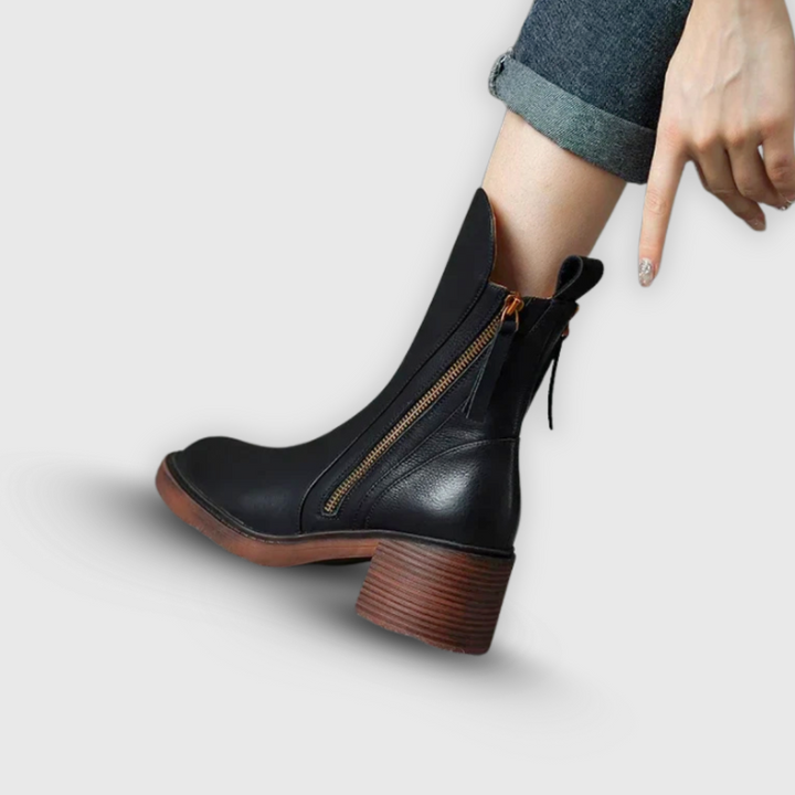 Kiitos | Tyylikkäät nilkkurit blokki-heel-rillä