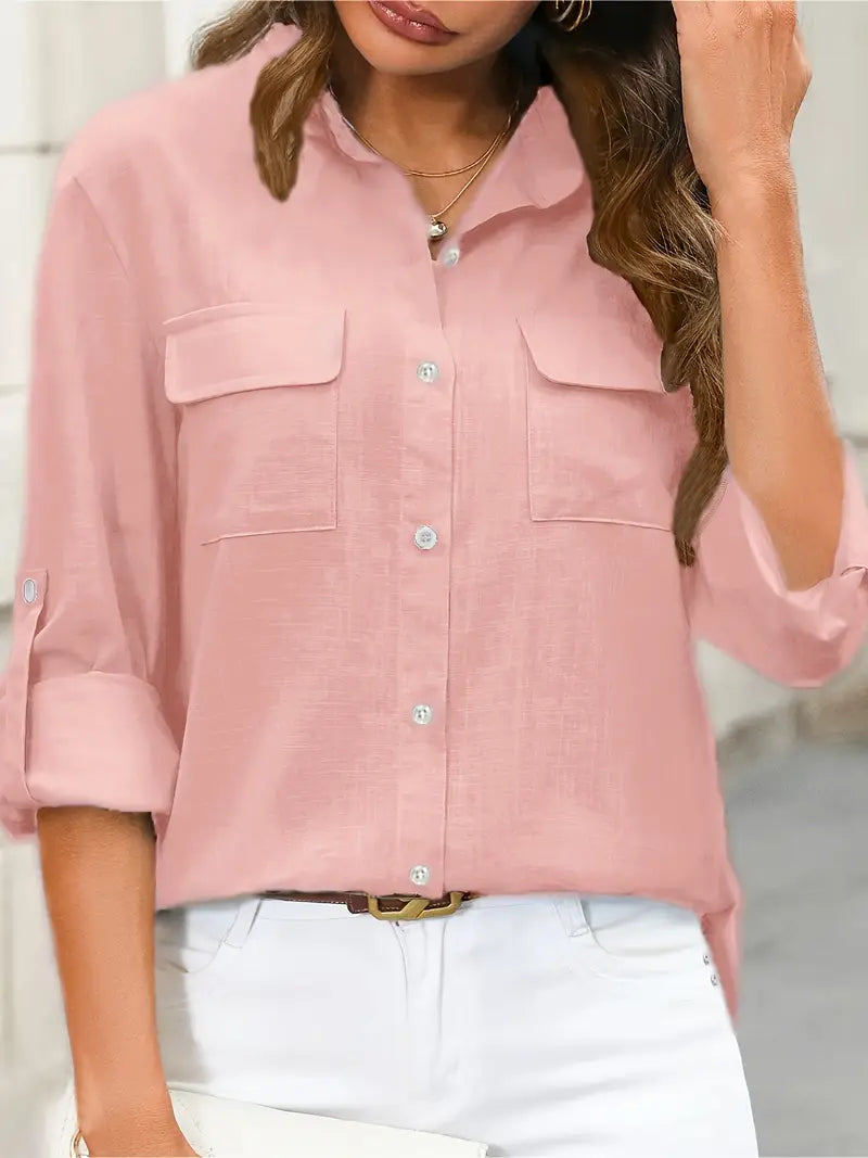 Athena | Puuvillainen pikkutakki rintataskuilla