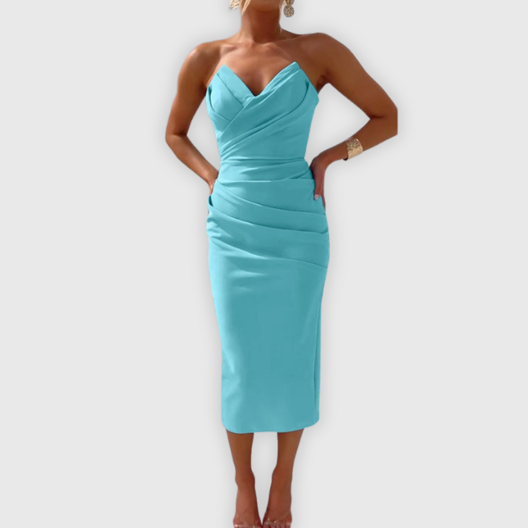 Milly | Tyylikäs olkaimeton mekko