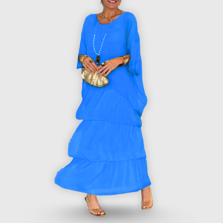 Nora | Tyylikäs sifonki Boho vapaa-ajanmekko