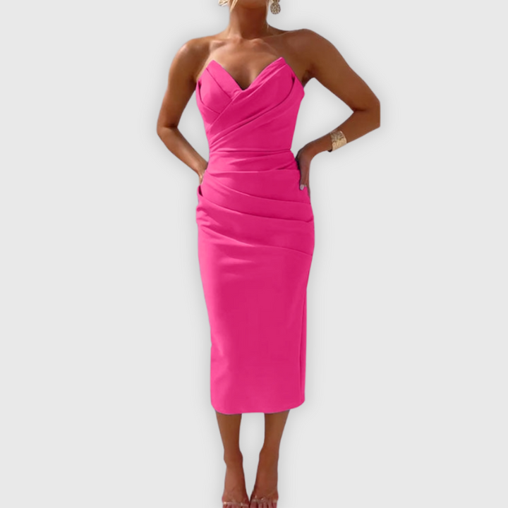 Milly | Tyylikäs olkaimeton mekko