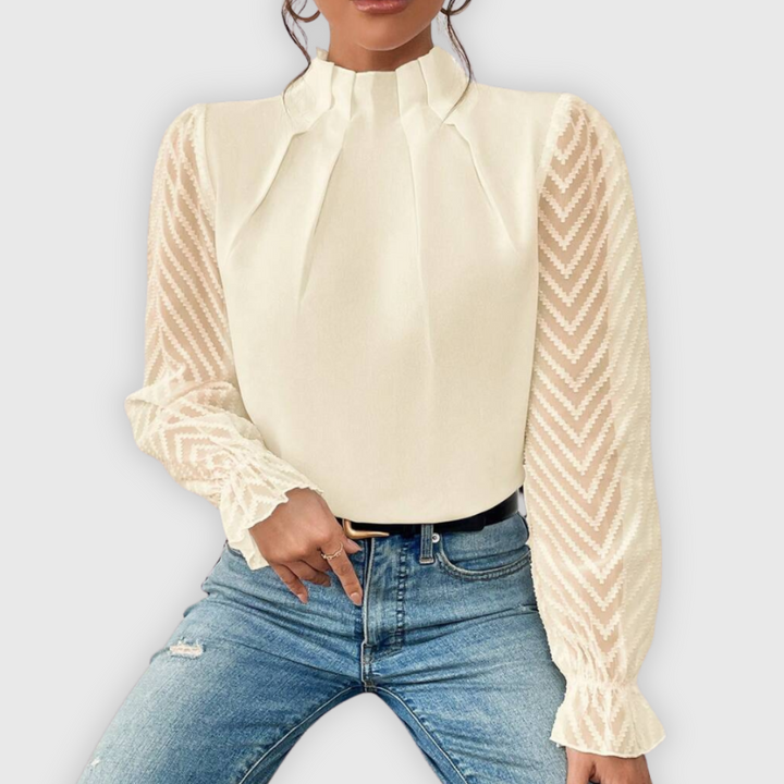 Evelina | Käsintehty tyyliinhuivattu paita