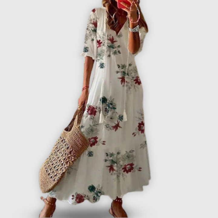 Syyria | Kesäunelma vintage-tyylinen mekko 