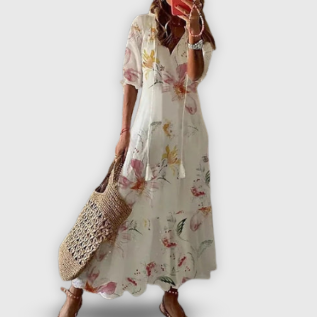 Syyria | Kesäunelma vintage-tyylinen mekko 