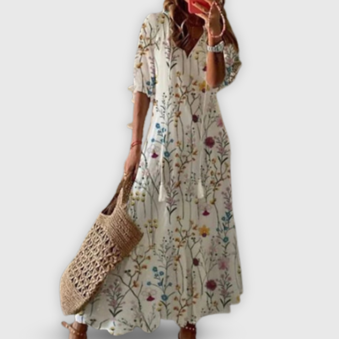 Syyria | Kesäunelma vintage-tyylinen mekko 