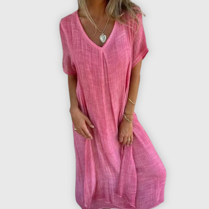 Vapauta | Kevyt pitkä mekko käsityönä