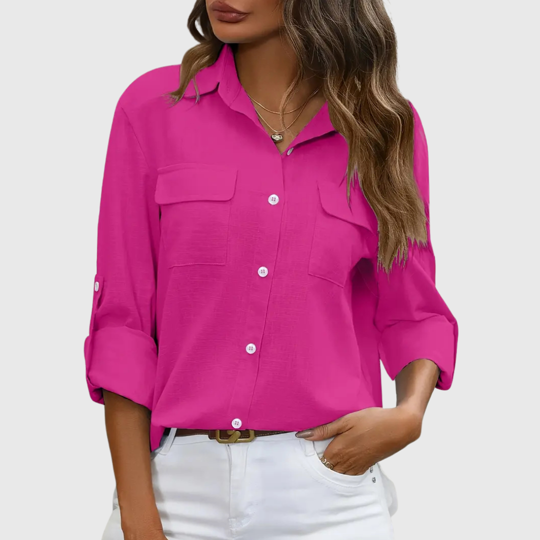 Athena | Puuvillainen pikkutakki rintataskuilla