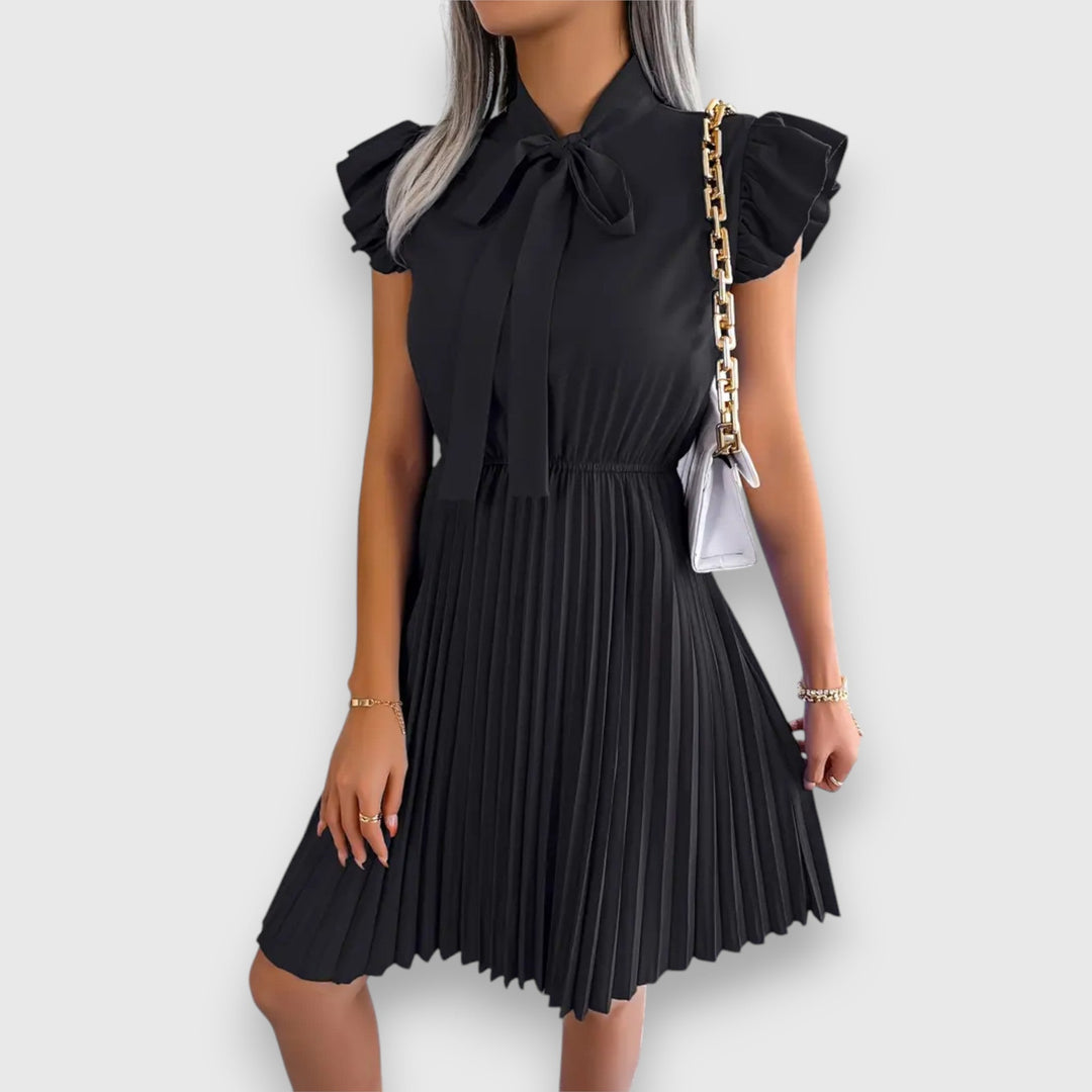 Firenze | Tyylikäs mekko kravattityylisellä kauluksella