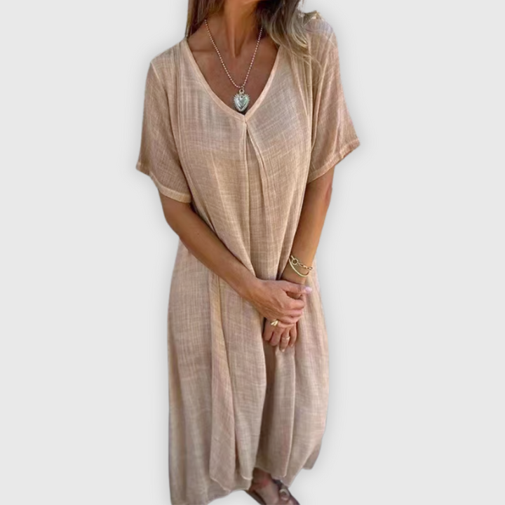 Vapauta | Kevyt pitkä mekko käsityönä