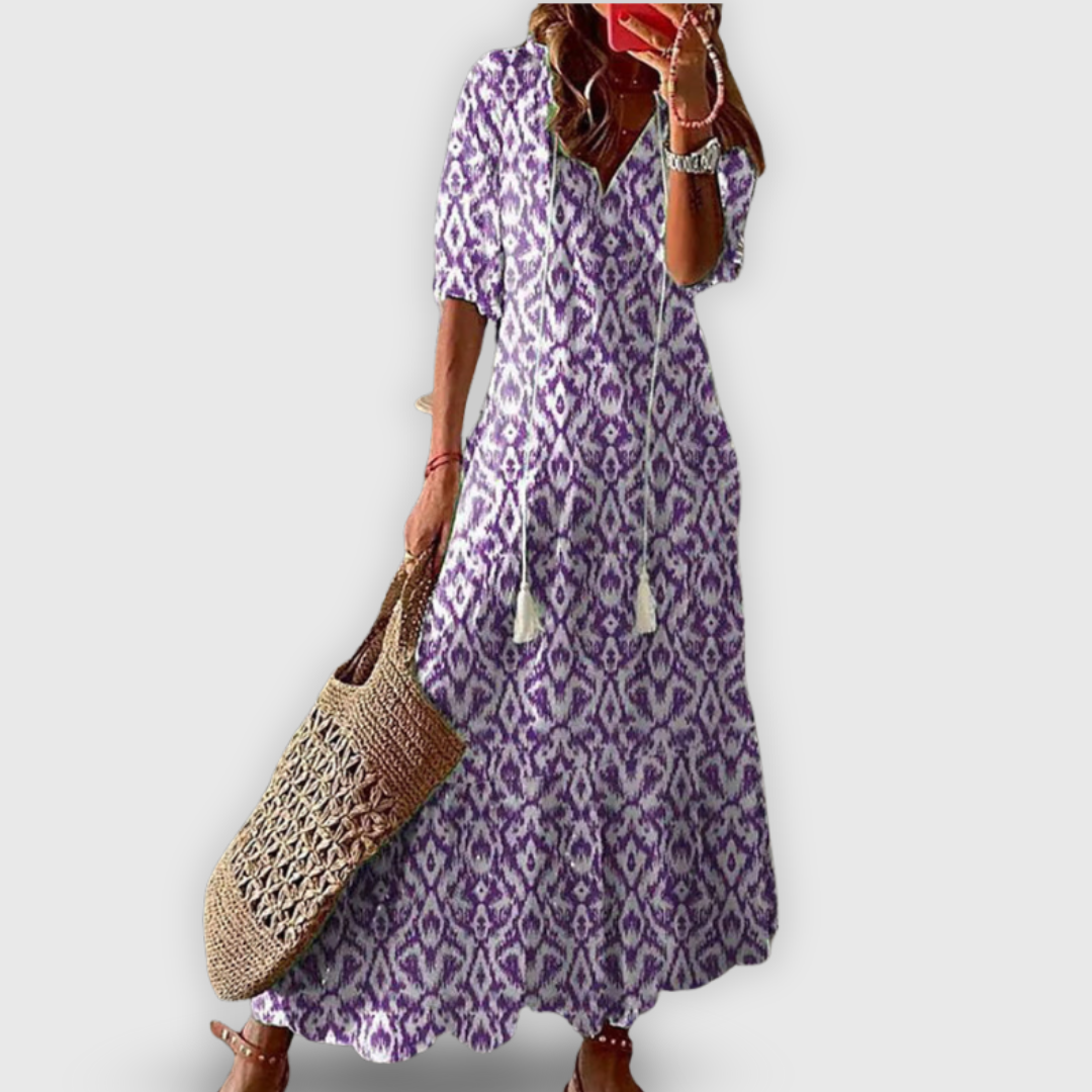 Syyria | Kesäunelma vintage-tyylinen mekko 