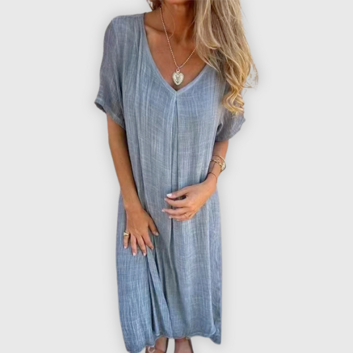 Vapauta | Kevyt pitkä mekko käsityönä