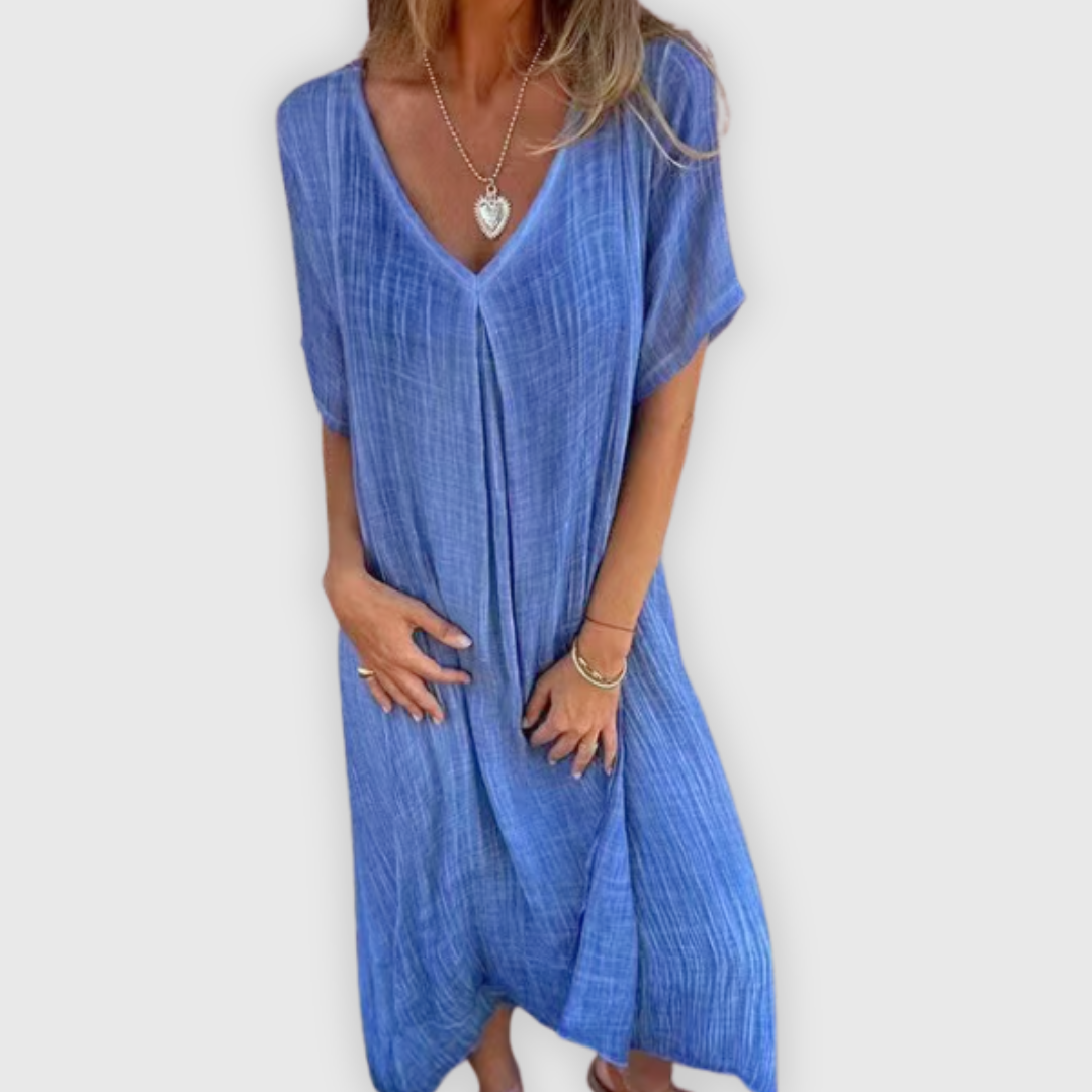 Vapauta | Kevyt pitkä mekko käsityönä