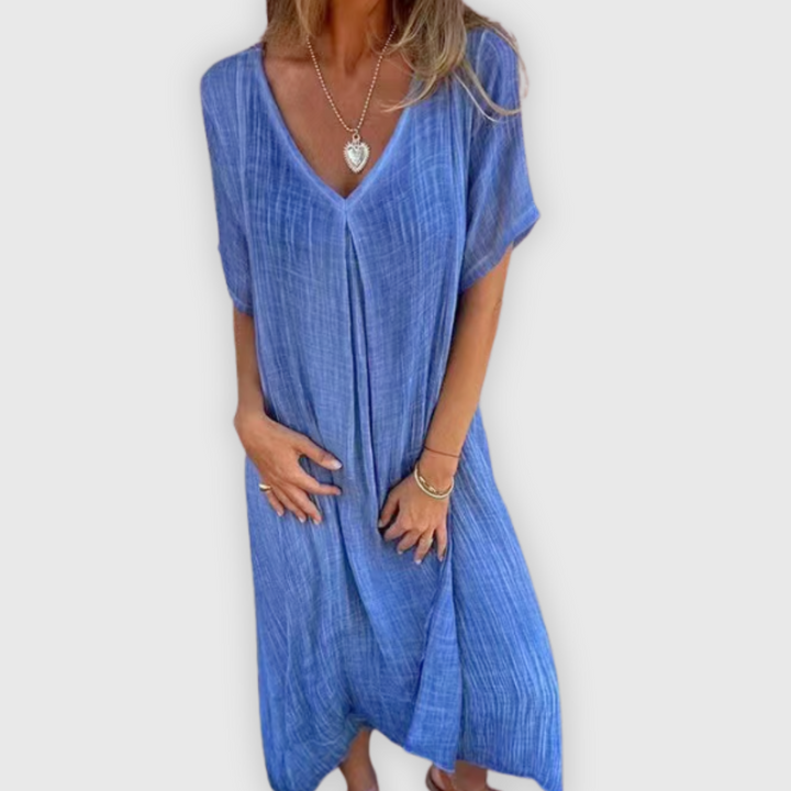 Vapauta | Kevyt pitkä mekko käsityönä