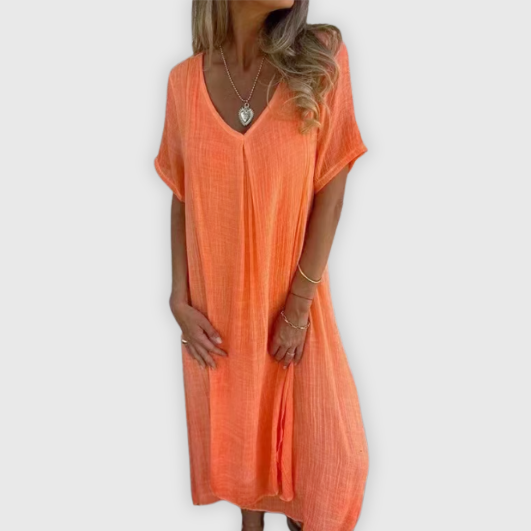 Vapauta | Kevyt pitkä mekko käsityönä