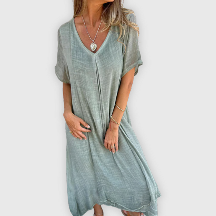 Vapauta | Kevyt pitkä mekko käsityönä