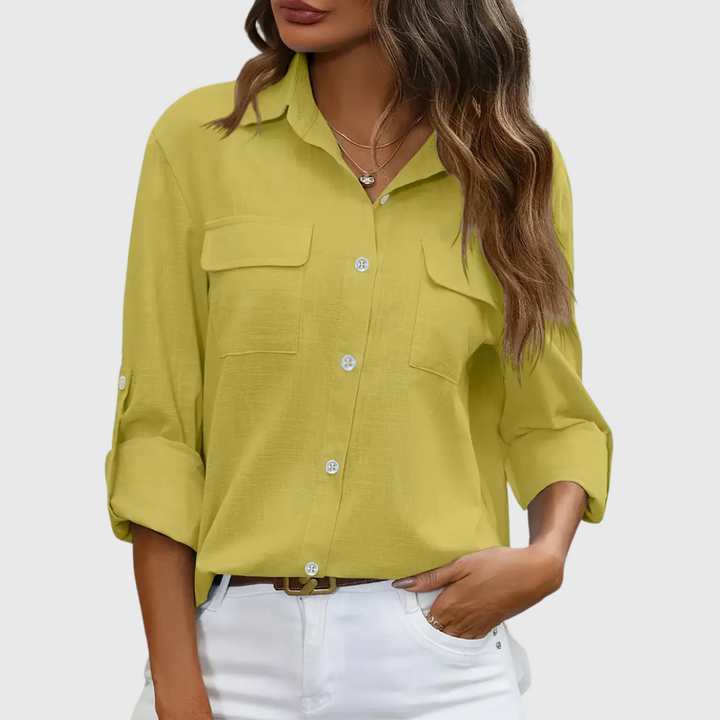 Athena | Puuvillainen pikkutakki rintataskuilla