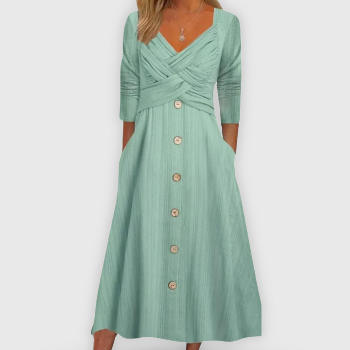 Elsa | Tyylikäs mekko vatsaa peittäen