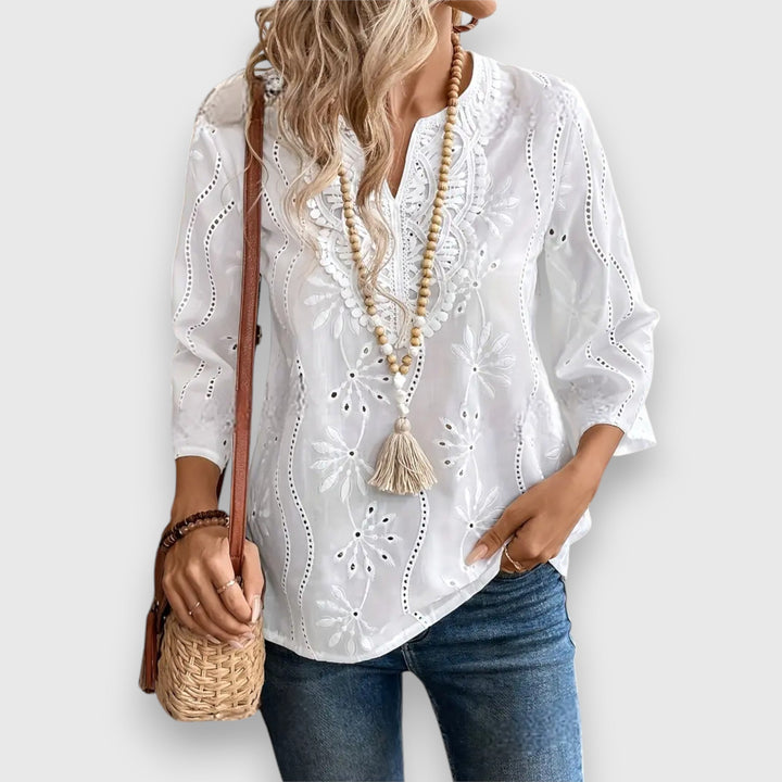 Tiziana | Premium-paita nuppineulamalleilla