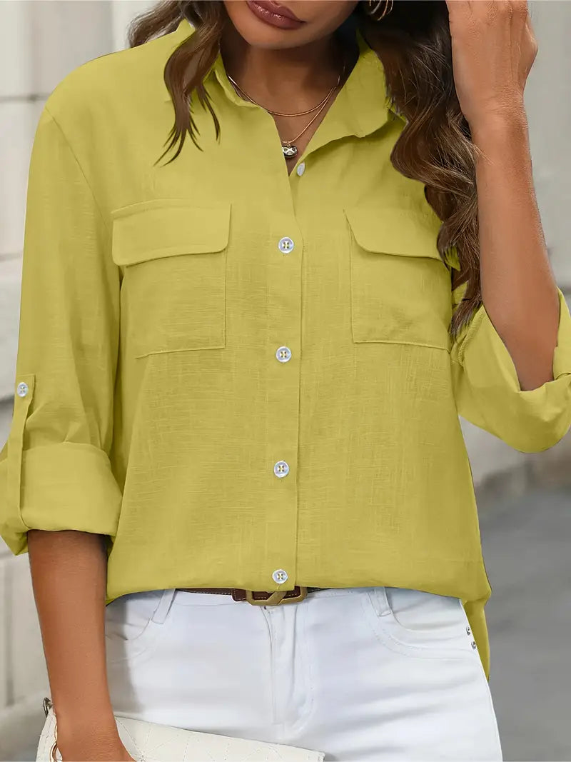 Athena | Puuvillainen pikkutakki rintataskuilla