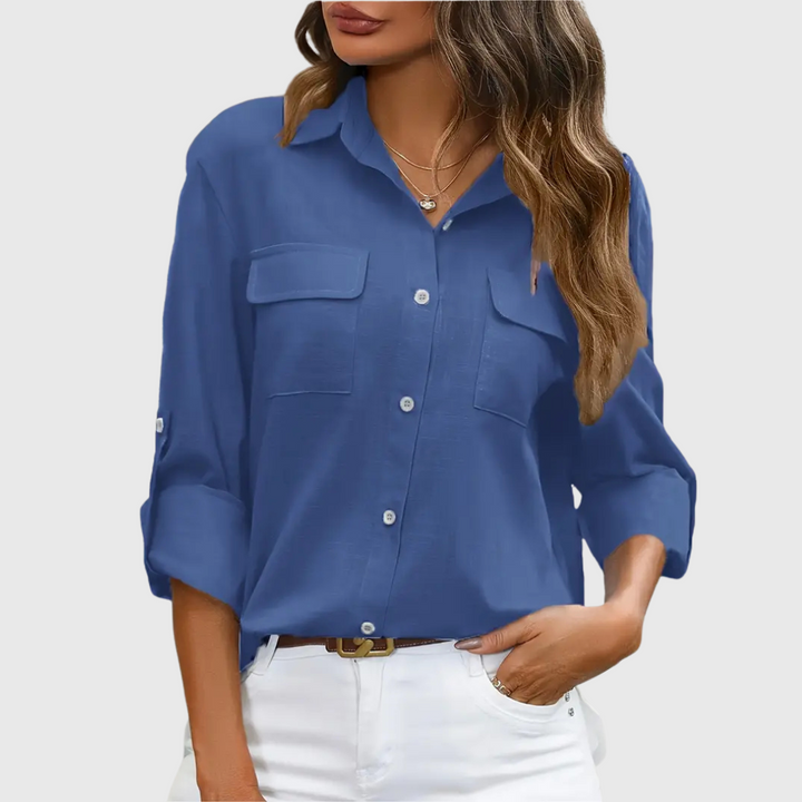 Athena | Puuvillainen pikkutakki rintataskuilla