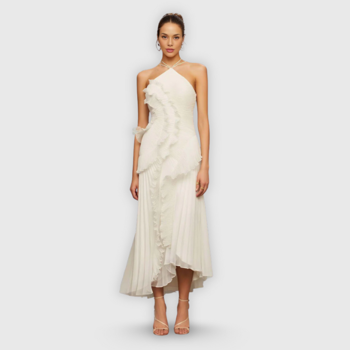 Virginia | Valuvat midi-mekko volanttityyneillä