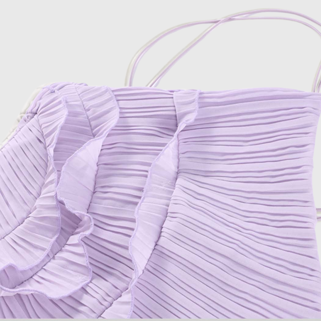 Virginia | Valuvat midi-mekko volanttityyneillä