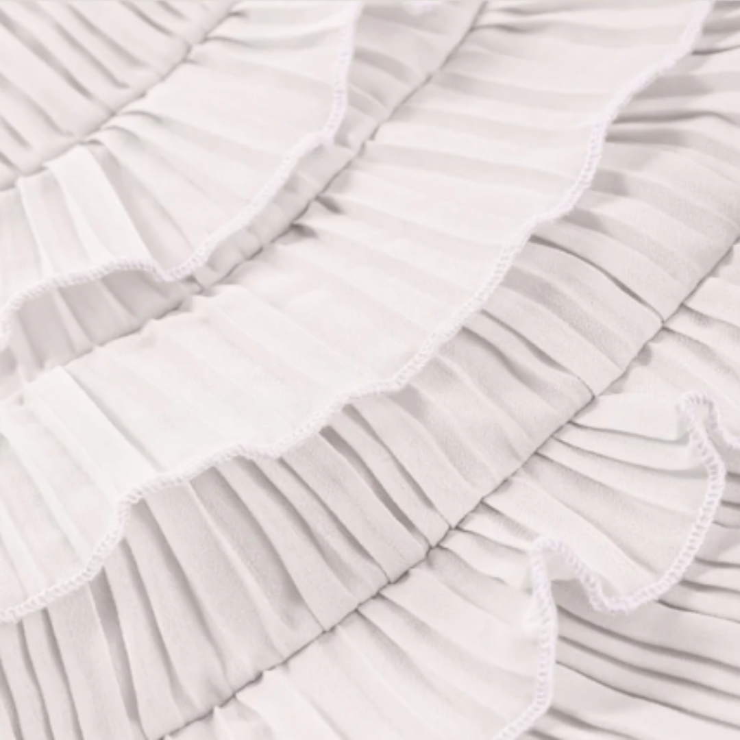 Virginia | Valuvat midi-mekko volanttityyneillä