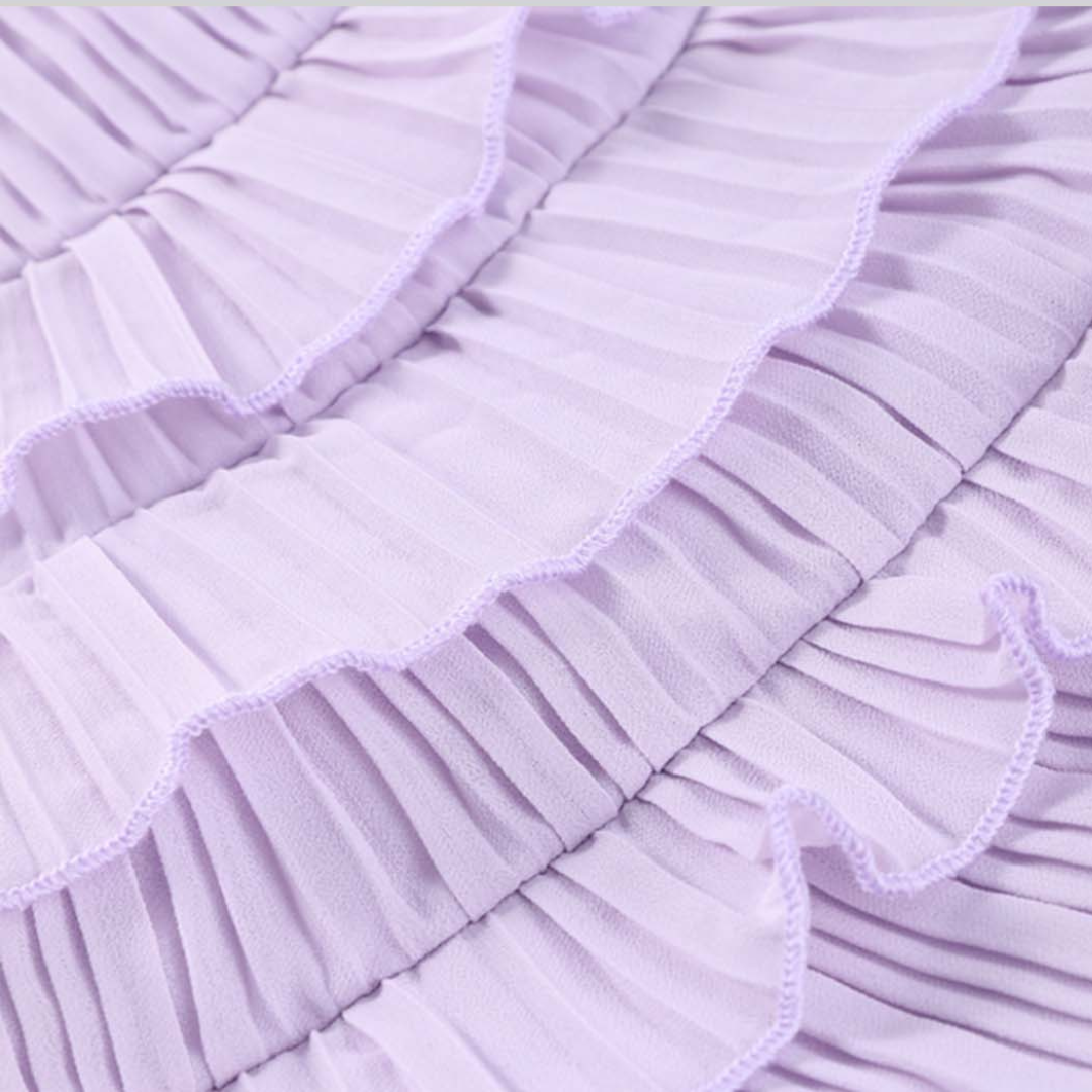 Virginia | Valuvat midi-mekko volanttityyneillä