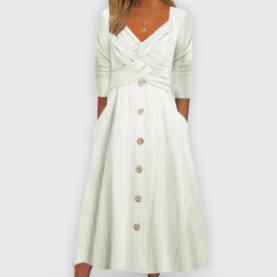 Elsa | Tyylikäs mekko vatsaa peittäen