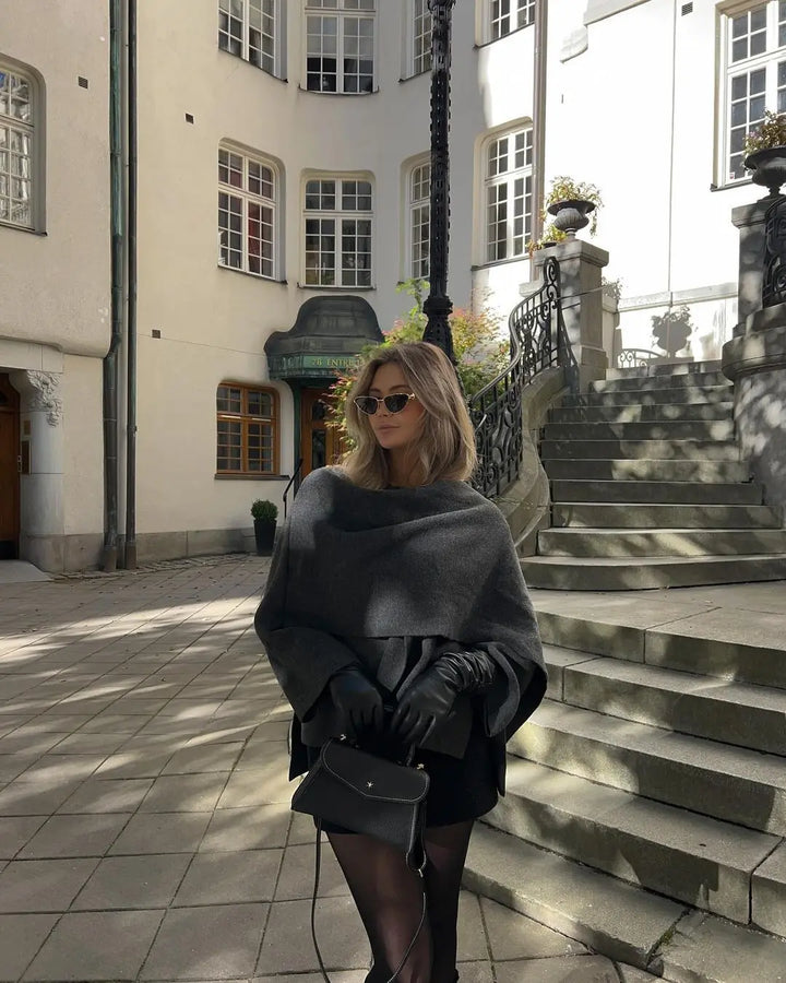 Elena | Leikattu valo sisäänrakennetulla huivillalla