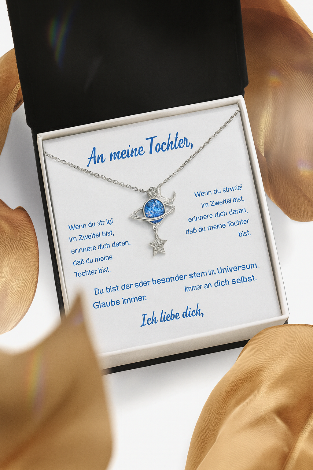 Ma Etoile – 925 hopeasydänketju tyttärelleni