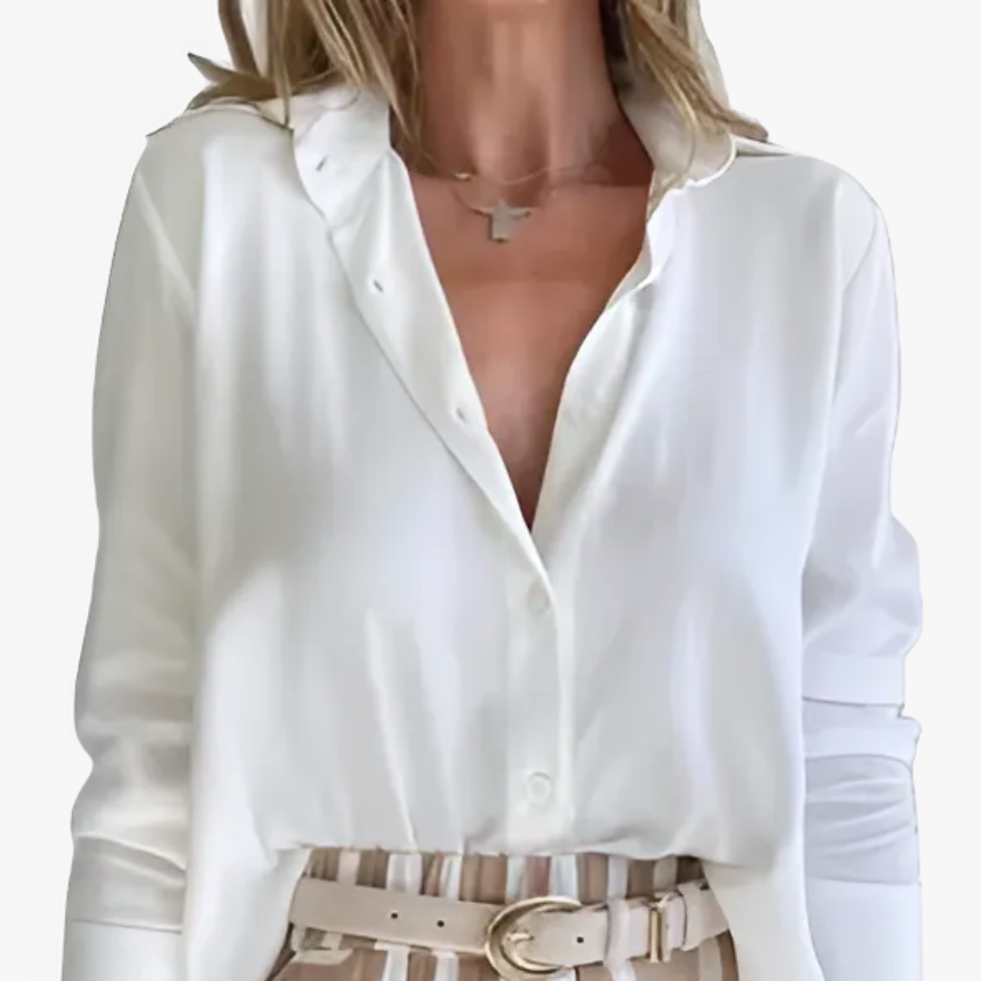 Isabella | Tyylikäs pellavahousu- ja pusero-setti