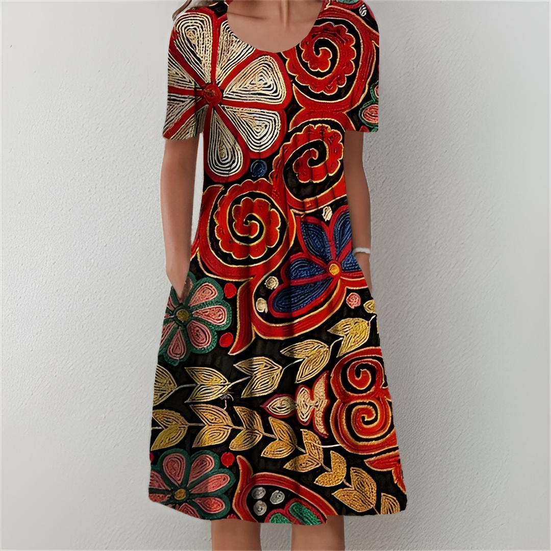 Naomi | Käsintehty kukkamekko