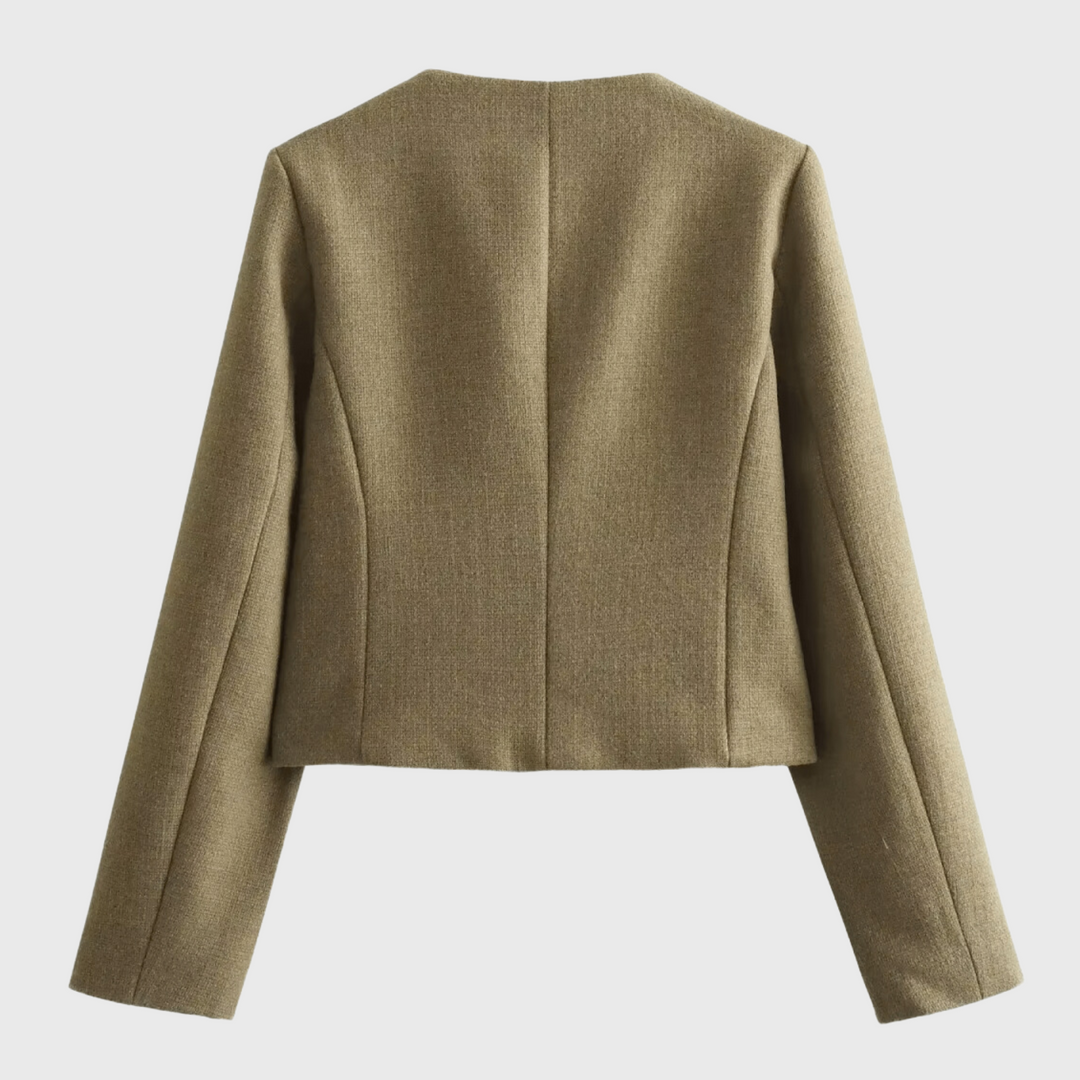 Sienna | Tyylikäs tweed-takki kullansivuilla